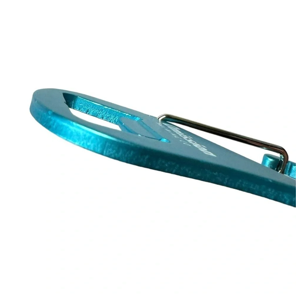 Omission‎ Brewing Co Blue Metal Carabiner Clip Keychain Bottle Opener Keychain